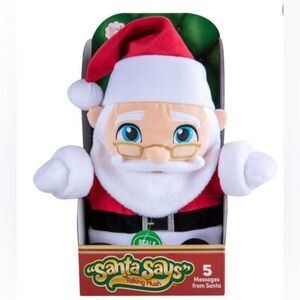 NEW The Elf on the Shelf Santa Says Talking Christmas Plush Toy
